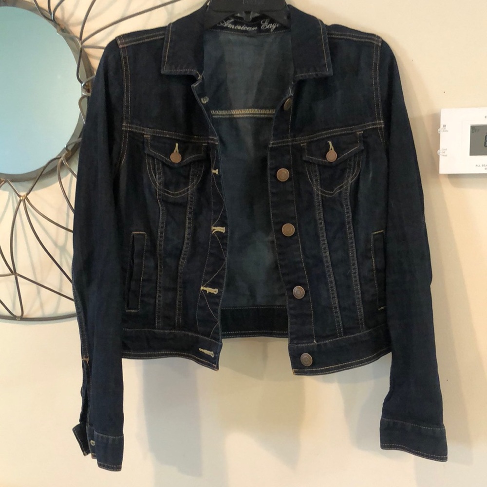 Dark denim jacket. Like New. AE.